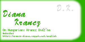 diana krancz business card